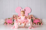 Minnie Roses - Lilly Bear Studio Props, balloon, balloon garland, bow-tique, bowtique, castle, disney, disney world, disneyland, FABRICS, girl, mickey ears, mickey mouse, minnie, minnie mouse, minnie mouse bow, minnie mouse garden, minnie topiary, minnie's bowtique, pink, pink and gold, pink minnie, princess