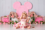 Minnie Roses - Lilly Bear Studio Props, balloon, balloon garland, bow-tique, bowtique, castle, disney, disney world, disneyland, FABRICS, girl, mickey ears, mickey mouse, minnie, minnie mouse, minnie mouse bow, minnie mouse garden, minnie topiary, minnie's bowtique, pink, pink and gold, pink minnie, princess