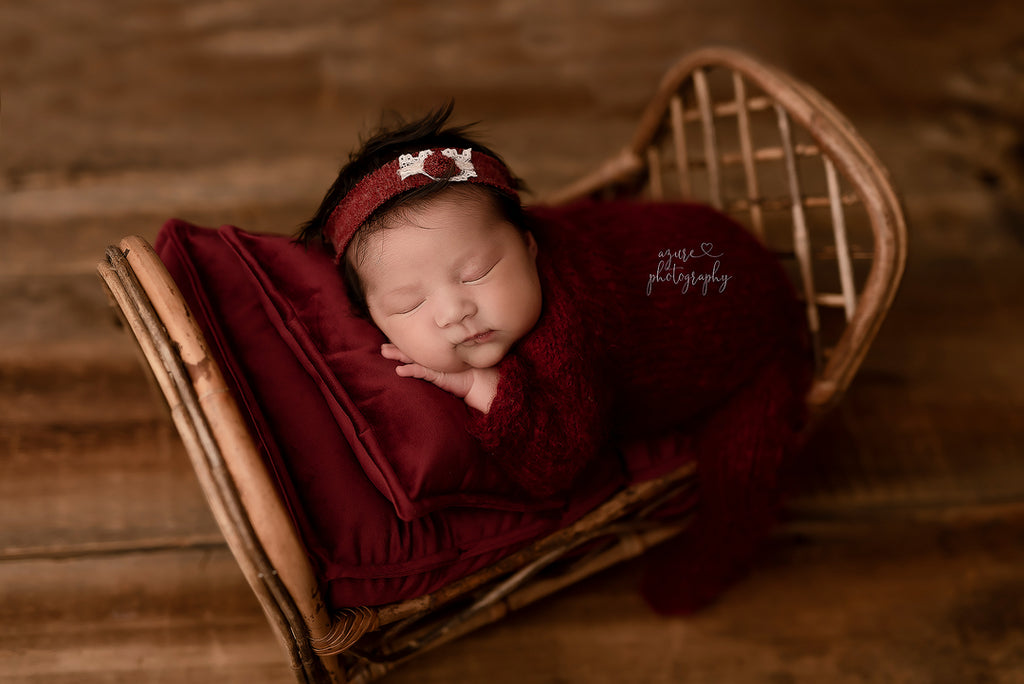 Iris Bed (RTS) by Lilly Bear Studio Props sold by Lilly Bear Studio Props, baby papasan chair - bamboo - bamboo baby pr
