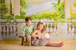 Edens Terrace by Lilly Bear Studio Props sold by Lilly Bear Studio Props, blue floral - blue flower - blue flowers - br
