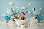 Up Up and Away Away - Lilly Bear Studio Props, air balloons, balloons, clouds, colourful clouds, cotton clouds, floating clouds, hot air balloon, hot air balloon rainbow, hot air balloons, hot airballoon, pink hot air balloon
