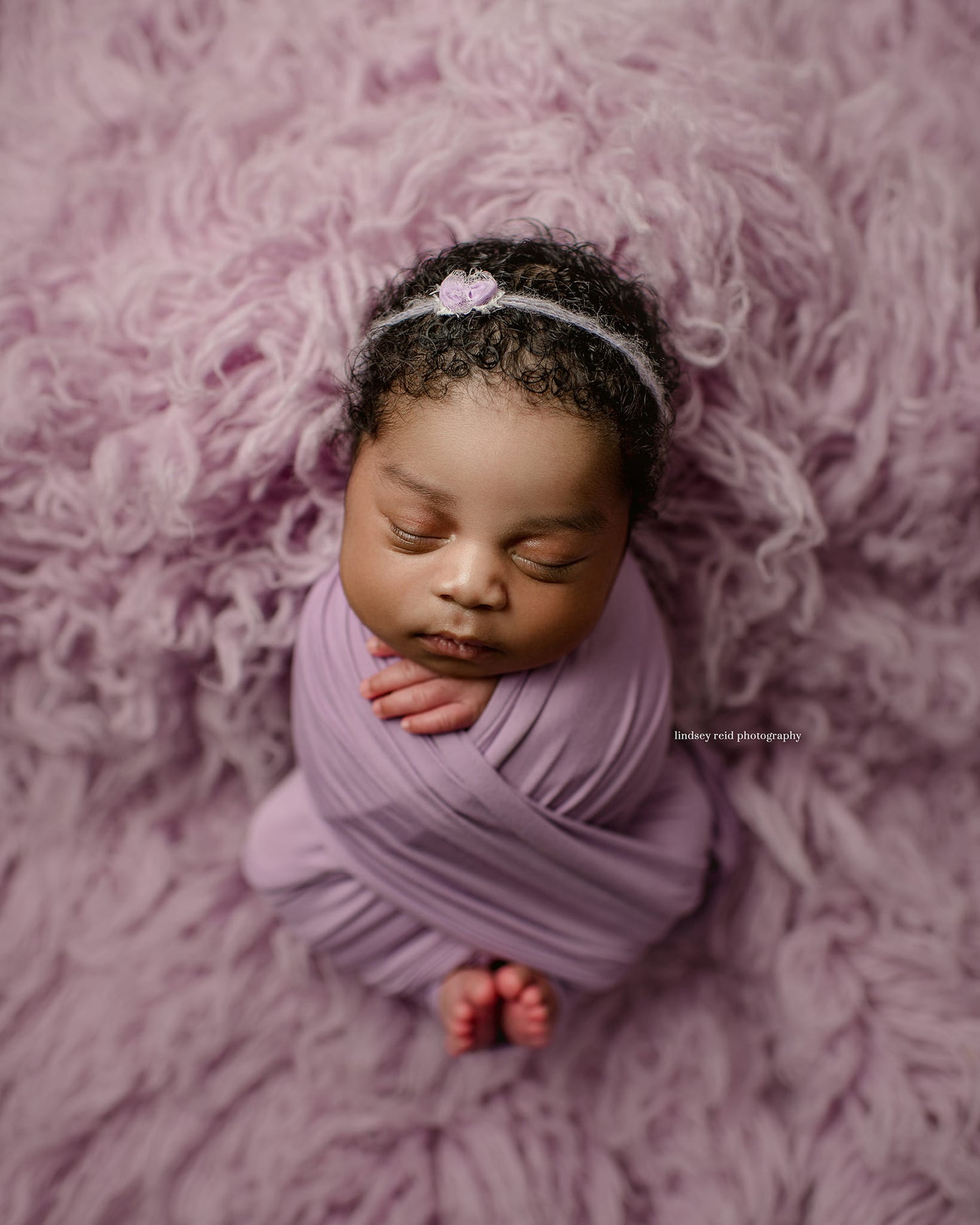 DUSTY LILAC Premium Wool Flokati [RTS]