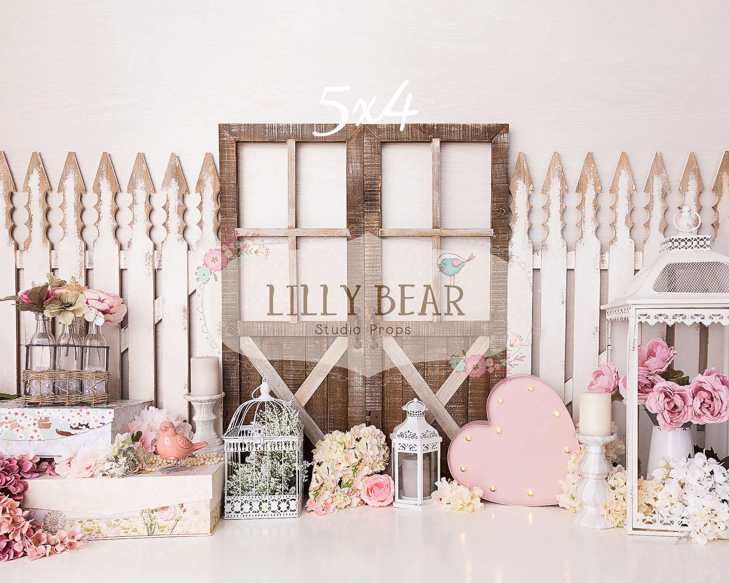 Vintage Garden by Meagan Paige Photography sold by Lilly Bear Studio Props, FABRICS - floral - garden - girl - spring