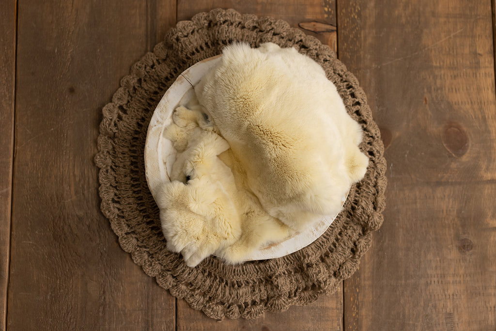 Pale Yellow Rabbit Fur - Lilly Bear Studio Props, fur, layers, props, Rabbit Fur, sheepskin, stuffer