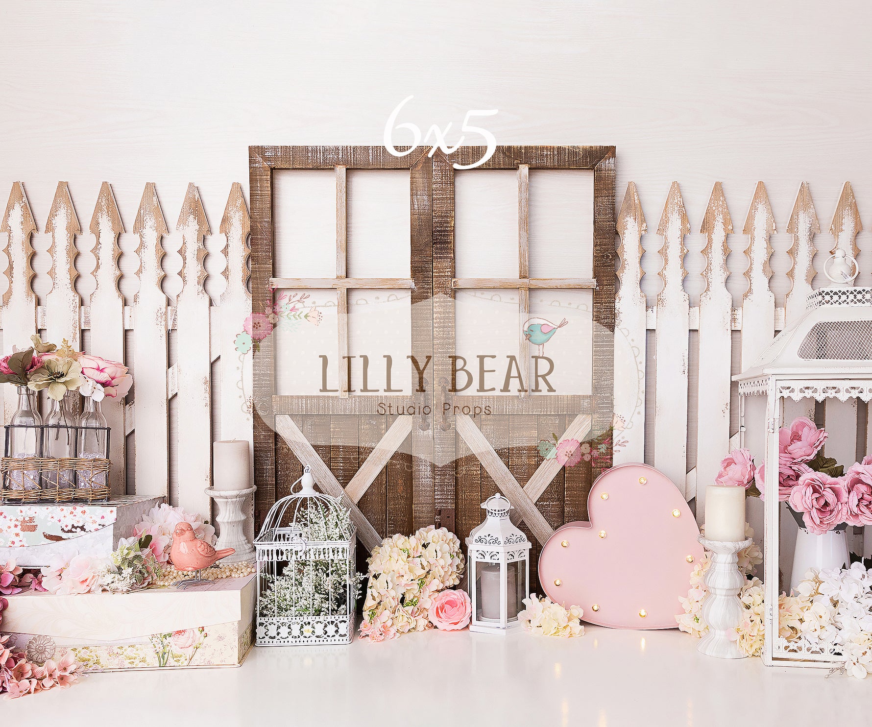 Vintage Garden by Meagan Paige Photography sold by Lilly Bear Studio Props, FABRICS - floral - garden - girl - spring