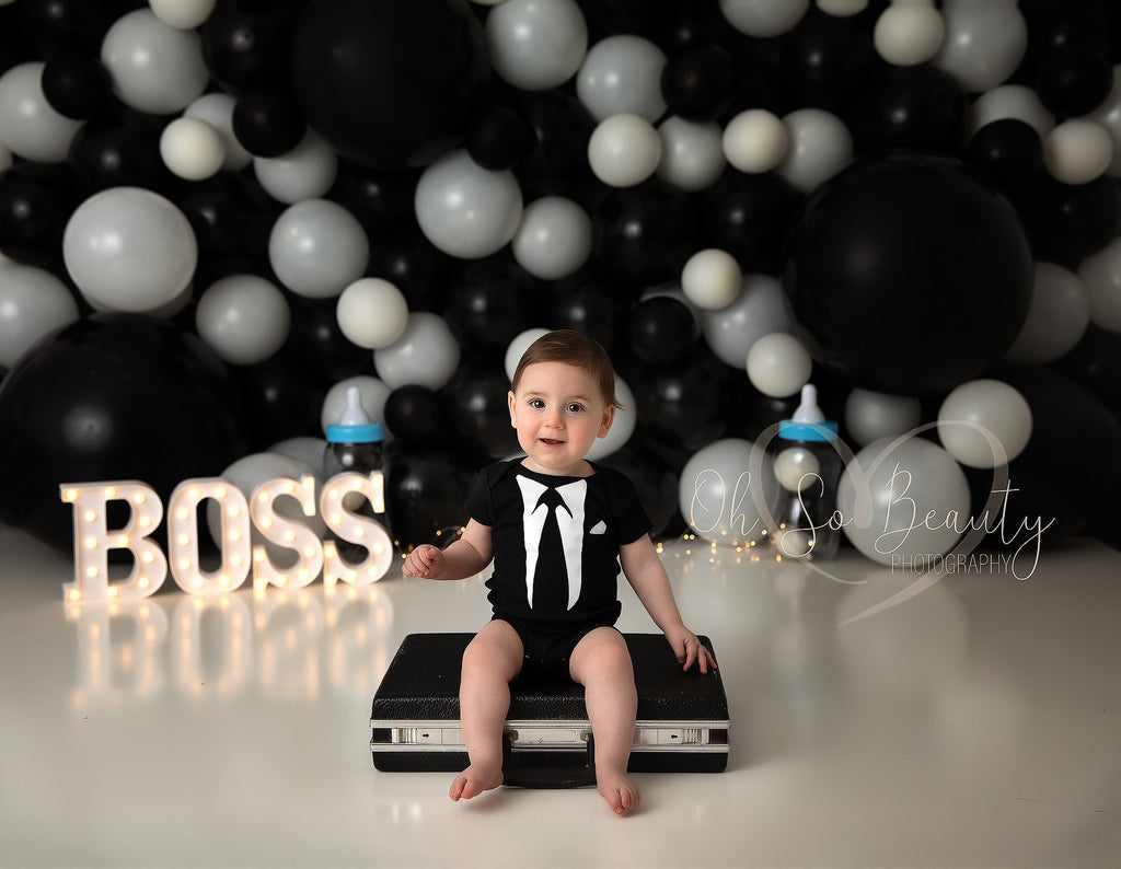 Ying & Yang by OhSoBeauty Photography sold by Lilly Bear Studio Props, baby boss - balloon - balloon arch - balloon gar
