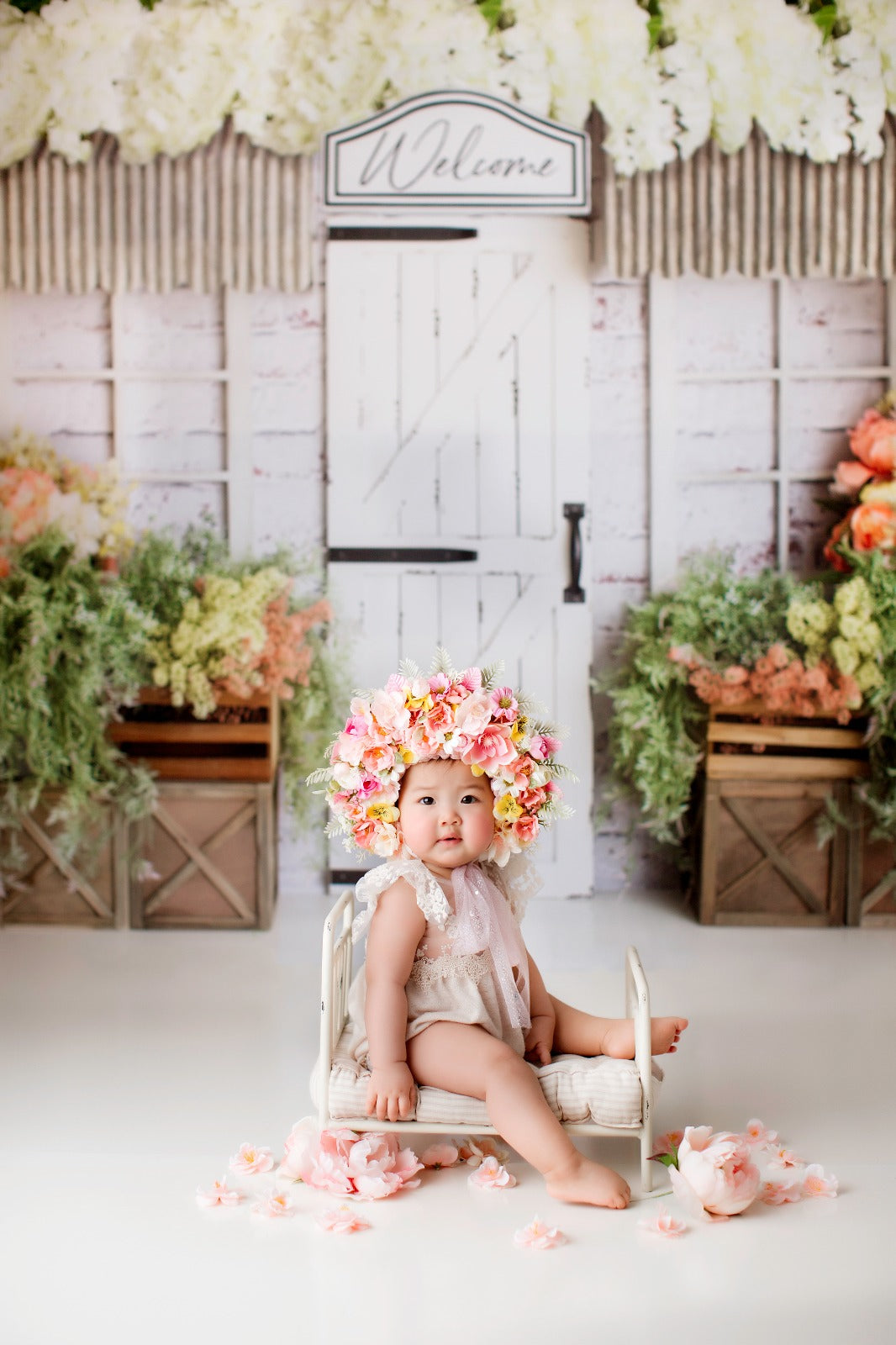 Wisteria Lane by Daniella Photography sold by Lilly Bear Studio Props, boys - cake smash - FABRICS - floral - flowers