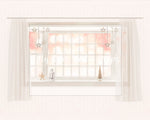 Snowy Side Window - Lilly Bear Studio Props, christmas, Cozy, Decorated, Festive, Giving, Holiday, Holy, Hopeful, Joyful, Merry, Peaceful, Peacful, Red & Green, Seasonal, Winter, Xmas, Yuletide