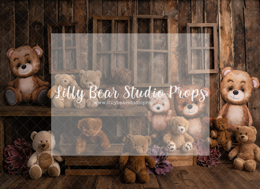 Teddy Bear Fun with Flowers - Lilly Bear Studio Props, boho teddy, Fabric, FABRICS, teddy, teddy bear, teddy bear love, teddy bear picnic, teddy bears, teddys