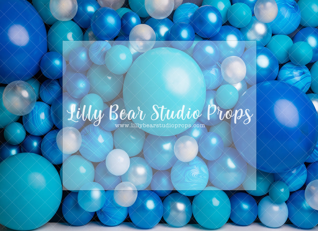 Who's got the blues - Lilly Bear Studio Props, blue balloon, blue balloon garland, blue balloon wall, blue balloons, Fabric, FABRICS