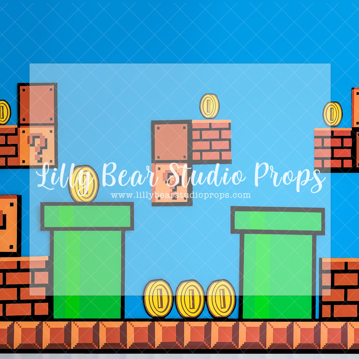 Level Up Mario - Lilly Bear Studio Props, Fabric, FABRICS, game over, nintendo, nintendo switch, super mario