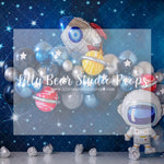 A Cosmic Party - Lilly Bear Studio Props, astro, astronaut, austronaut, boys, galaxy, galaxy space, hand painted, night sky, outerspace, planet, planetarium, planets, pluto, saturn, sky, space, space and stars, spacecraft, spaceship, star, stardust, stars, universe, white spaceship