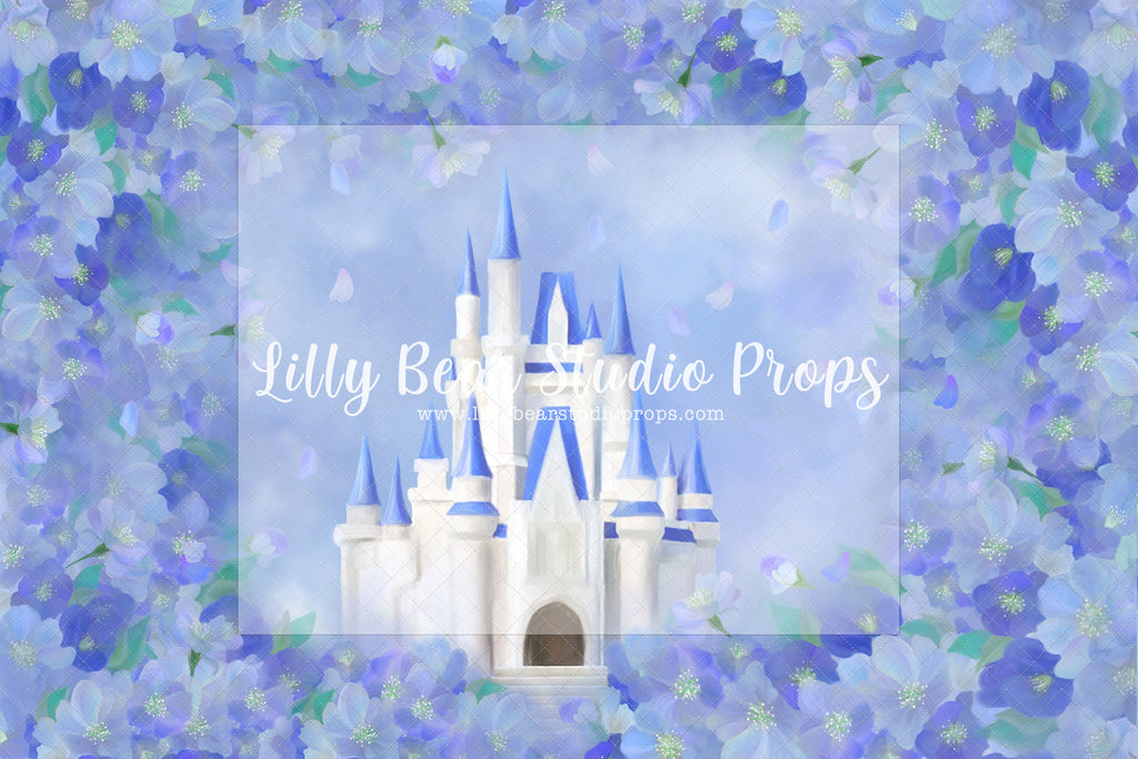 A Dream Is A Wish by Jessica Ruth Photography sold by Lilly Bear Studio Props, beauty and the beast - blue - castle - c