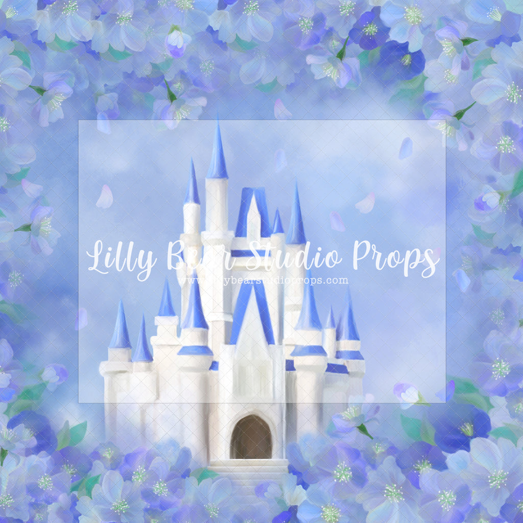 A Dream Is A Wish by Jessica Ruth Photography sold by Lilly Bear Studio Props, beauty and the beast - blue - castle - c