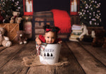 Evening Window - Lilly Bear Studio Props, arctic pines, christmas, christmas village, christmas window, evergreen trees, evergreens, holiday, holiday christmas, night window, pine trees, silver winter, snow, snowflakes, snowy forest, snowy pine, snowy pine trees, snowy trees, toy chest, village, white christmas, white holiday, white winter, winter, winter christmas, winter diamond