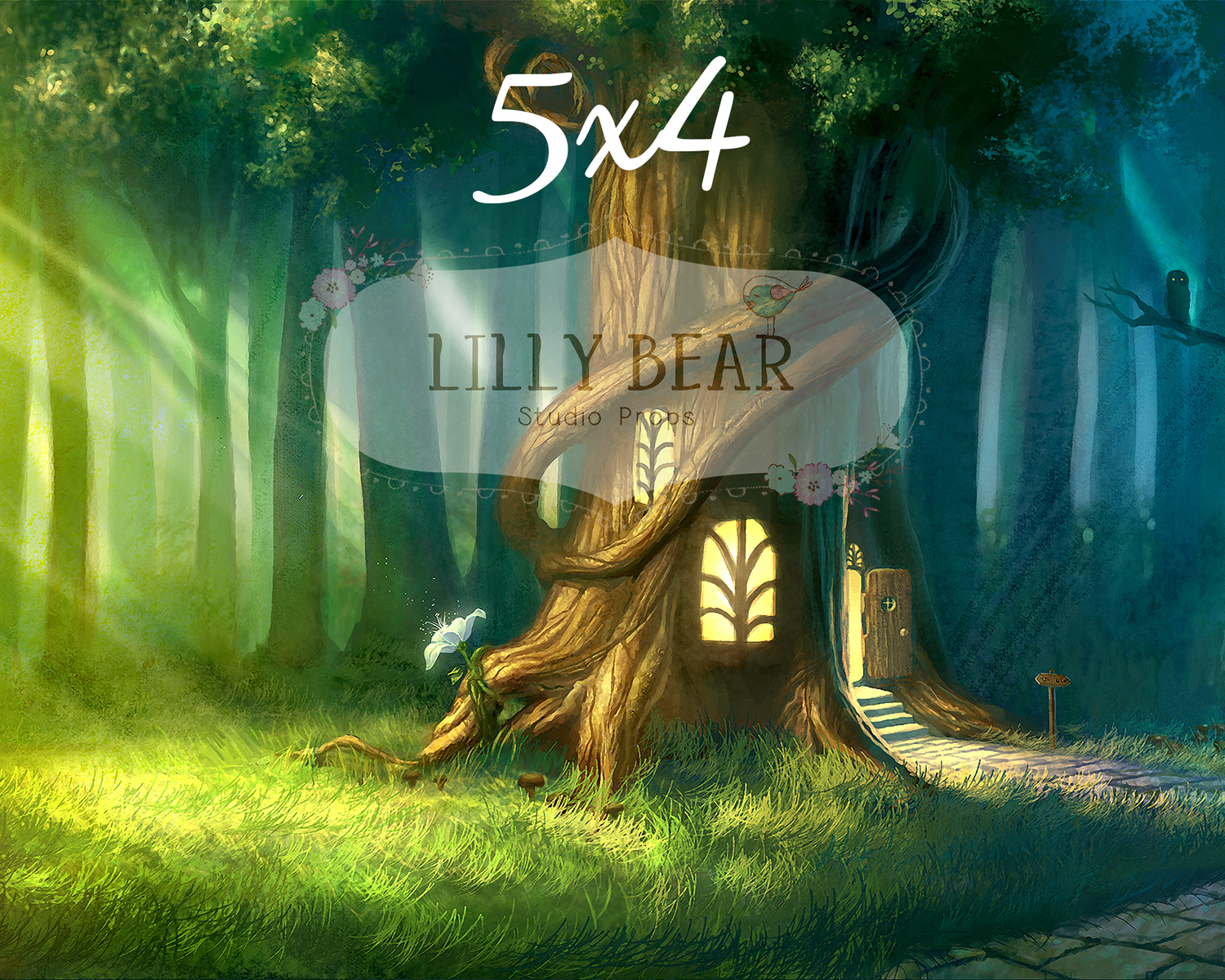 Hundred Acre Wood by Lilly Bear Studio Props sold by Lilly Bear Studio Props, fabric - fairytale - forest - hundred acr