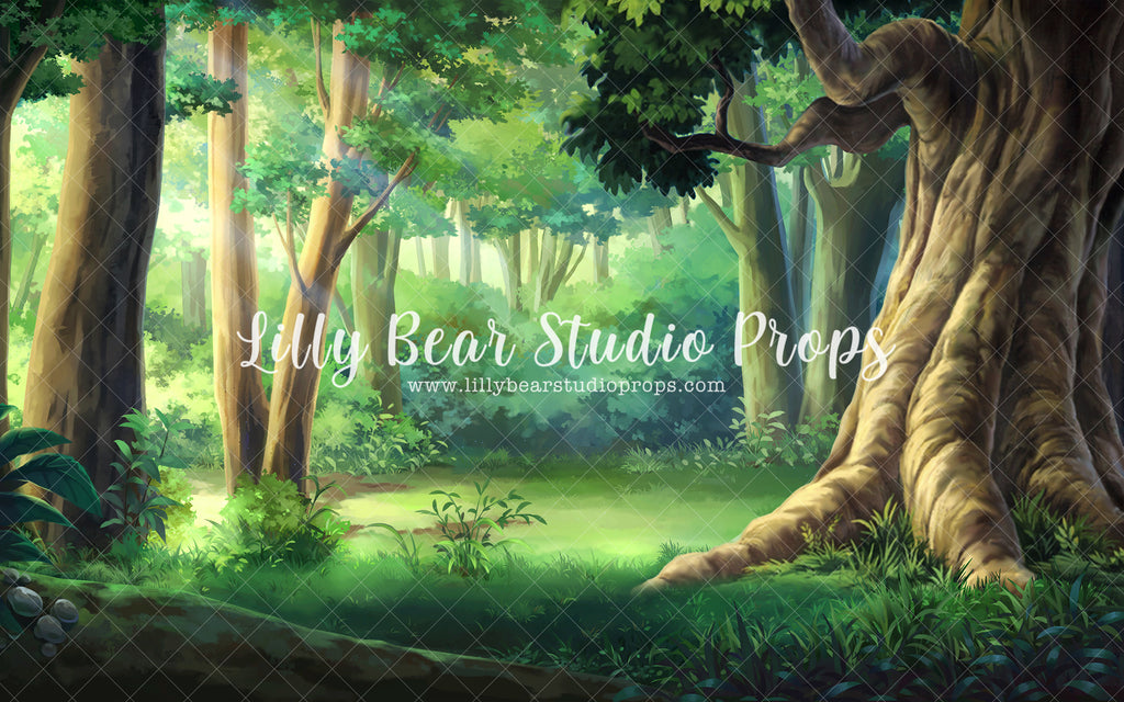 Acre Woods - Lilly Bear Studio Props, beauty and the beast, Fabric, fantasy, girls, hand painted, Wrinkle Free Fabric