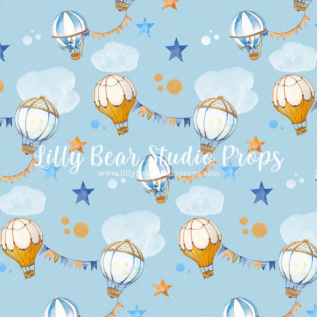 Adventure Await Blue by Jessica Ruth Photography sold by Lilly Bear Studio Props, aviator - balloon - balloons - blue