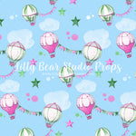 Adventure Await Pink by Jessica Ruth Photography sold by Lilly Bear Studio Props, aviator - balloon - balloons - blue