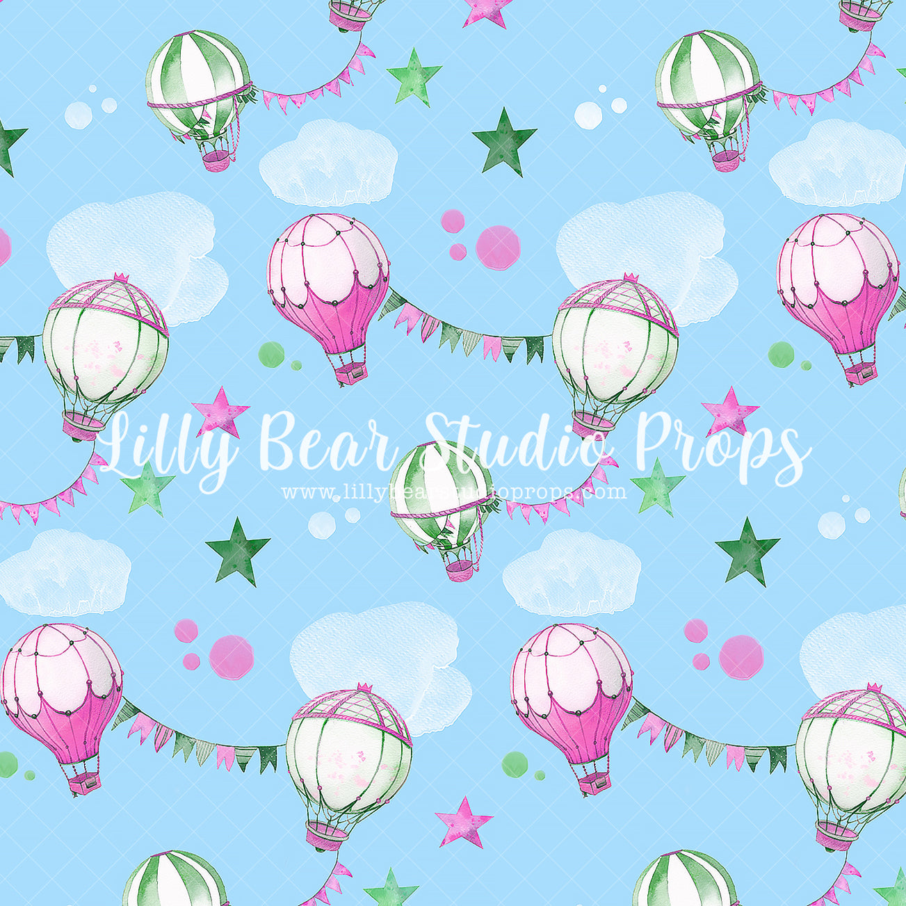 Adventure Await Pink by Jessica Ruth Photography sold by Lilly Bear Studio Props, aviator - balloon - balloons - blue
