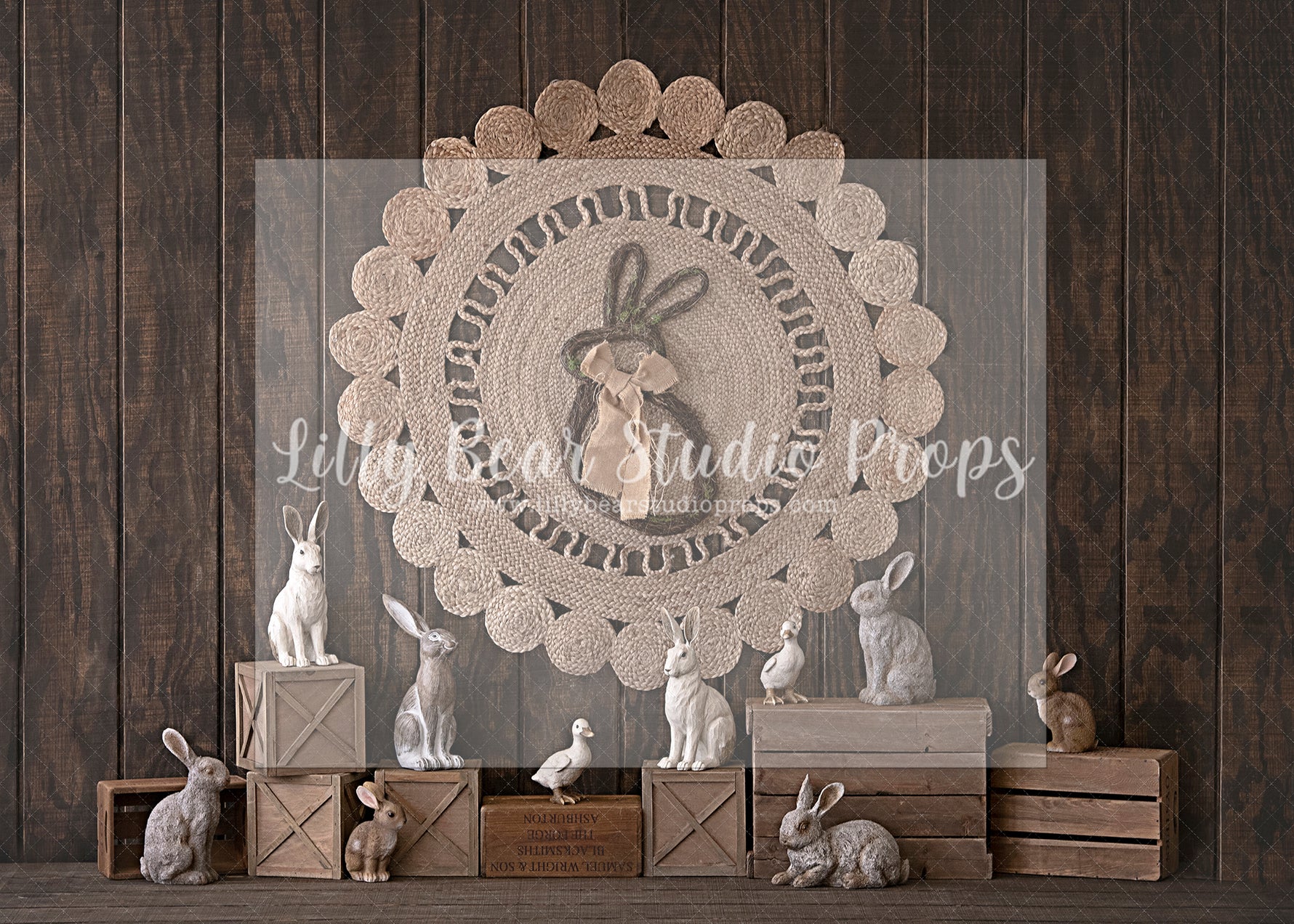 A Hop Skip and a Jump - Lilly Bear Studio Props, bunnies, bunny, easter, easter backdrop, easter bunny, easter doors, easter egg, easter flowers, easter mini, FABRICS, floral, floral boho, floral doors, flower garden, happy easter, pink rose, pink roses, rose, roses, rustic doors, some bunnies one, some bunny is one, some bunny's one, spring bunny, spring doors