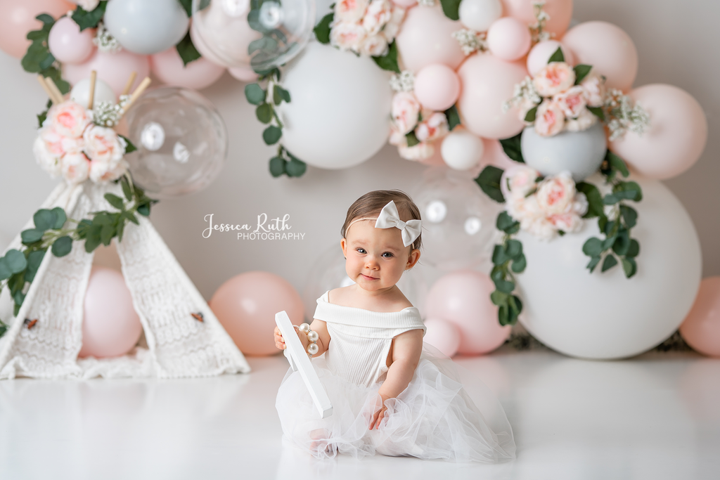 Precious Peonies by Jessica Ruth Photography sold by Lilly Bear Studio Props, boho balloons - boho teepee - fabric - fi