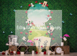 Alice's View - Lilly Bear Studio Props, alice, alice in wonderland, cards, chesire cat, clocks, down the rabbit hole, FABRICS, mad hatter, playing cards, queen, queen of hearts, rabbit, red queen, this way, time, tweedledee, wonderland, wrong way