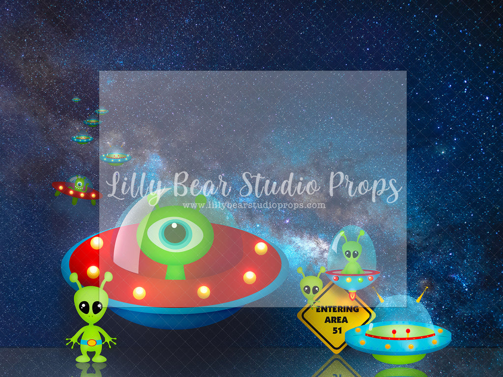 Alien Invasion - Lilly Bear Studio Props, beach water wave, Fabric, FABRICS
