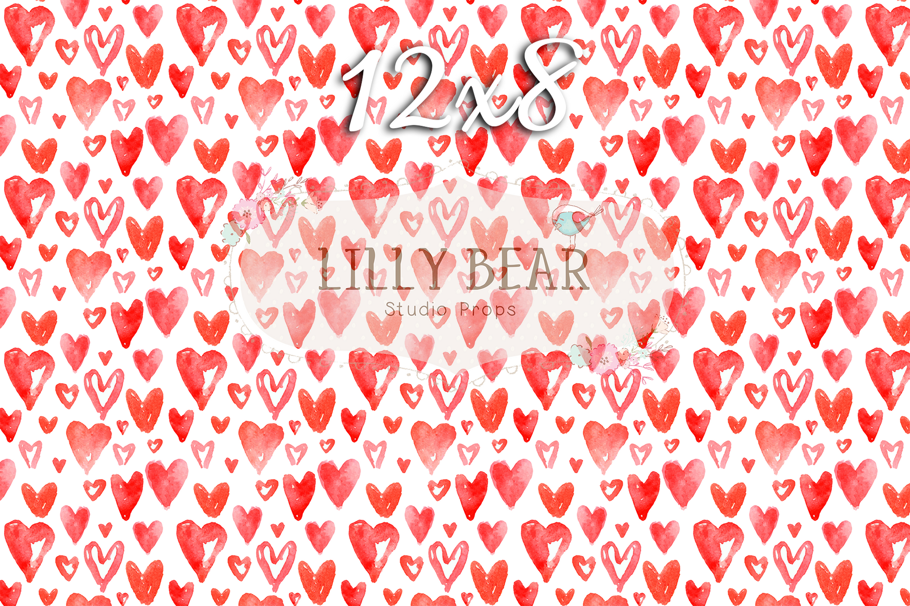 All My Love by Lilly Bear Studio Props sold by Lilly Bear Studio Props, fabric - hearts - love - poly - red - red heart
