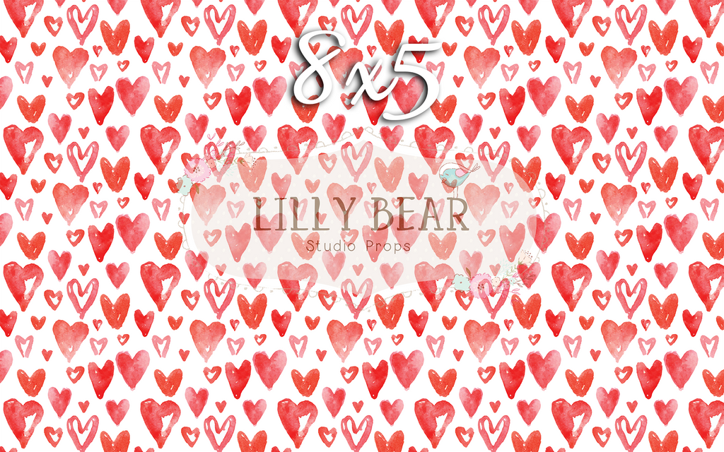 All My Love by Lilly Bear Studio Props sold by Lilly Bear Studio Props, fabric - hearts - love - poly - red - red heart