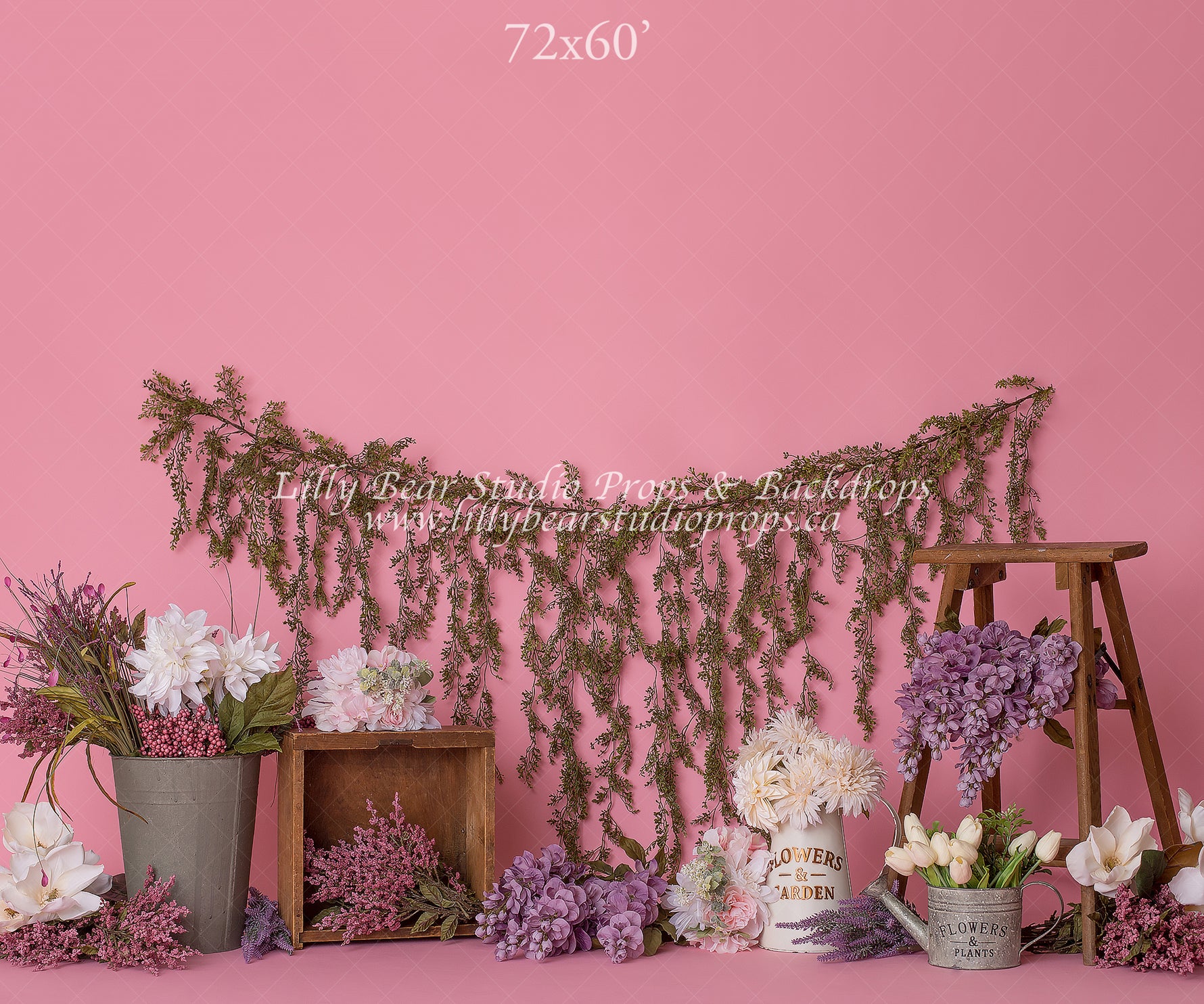 All In Bloom by EllaBean sold by Lilly Bear Studio Props, bloom - boho - fabric - floral - flowers - garland - girls