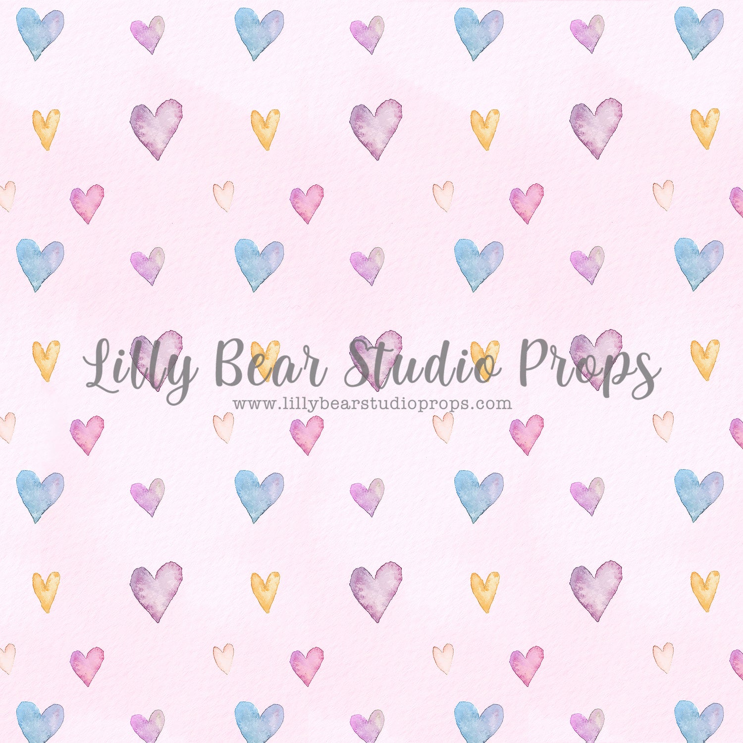 All My Heart by Lilly Bear Studio Props sold by Lilly Bear Studio Props, all my heart - blue hearts - colourful hearts