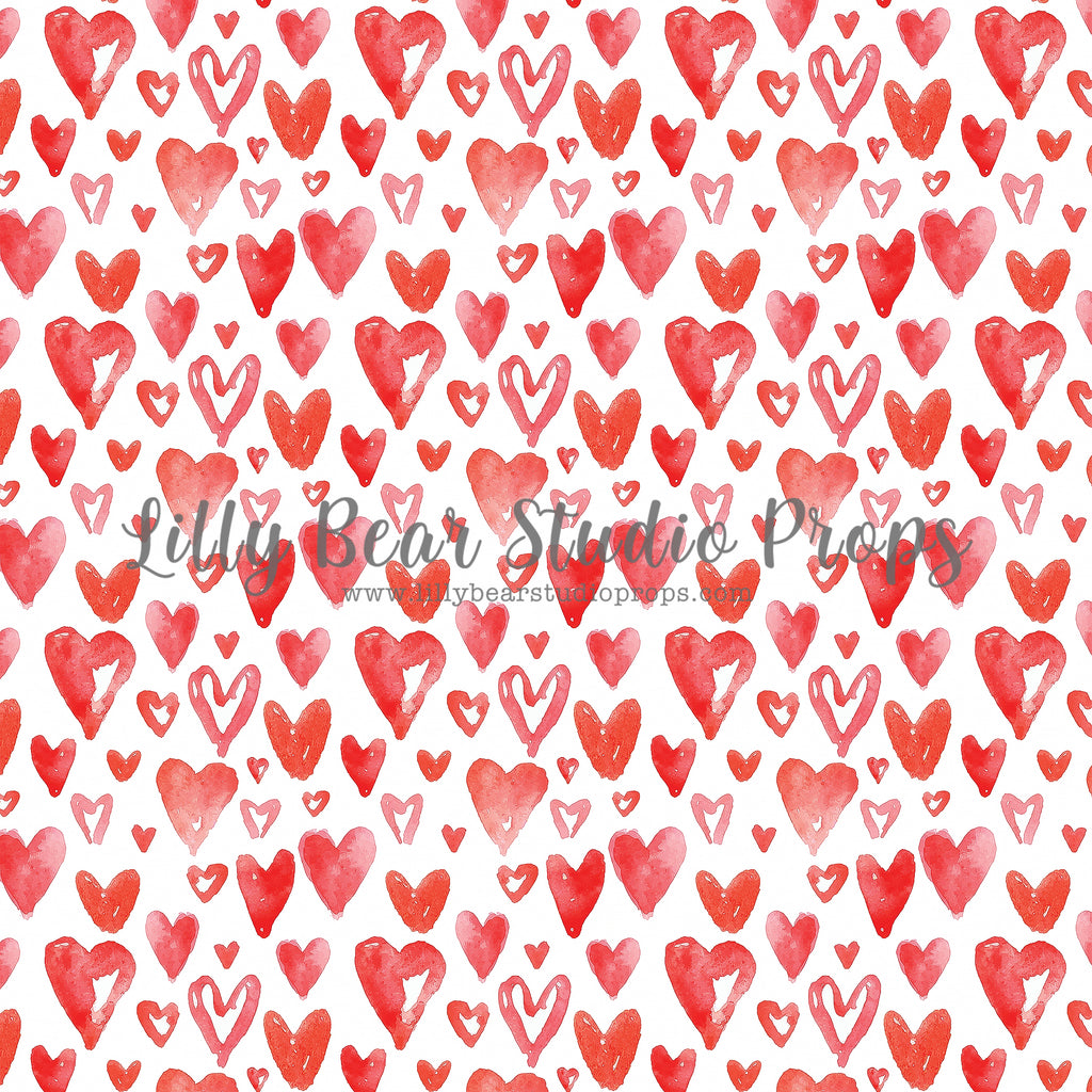 All My Love by Lilly Bear Studio Props sold by Lilly Bear Studio Props, fabric - hearts - love - poly - red - red heart