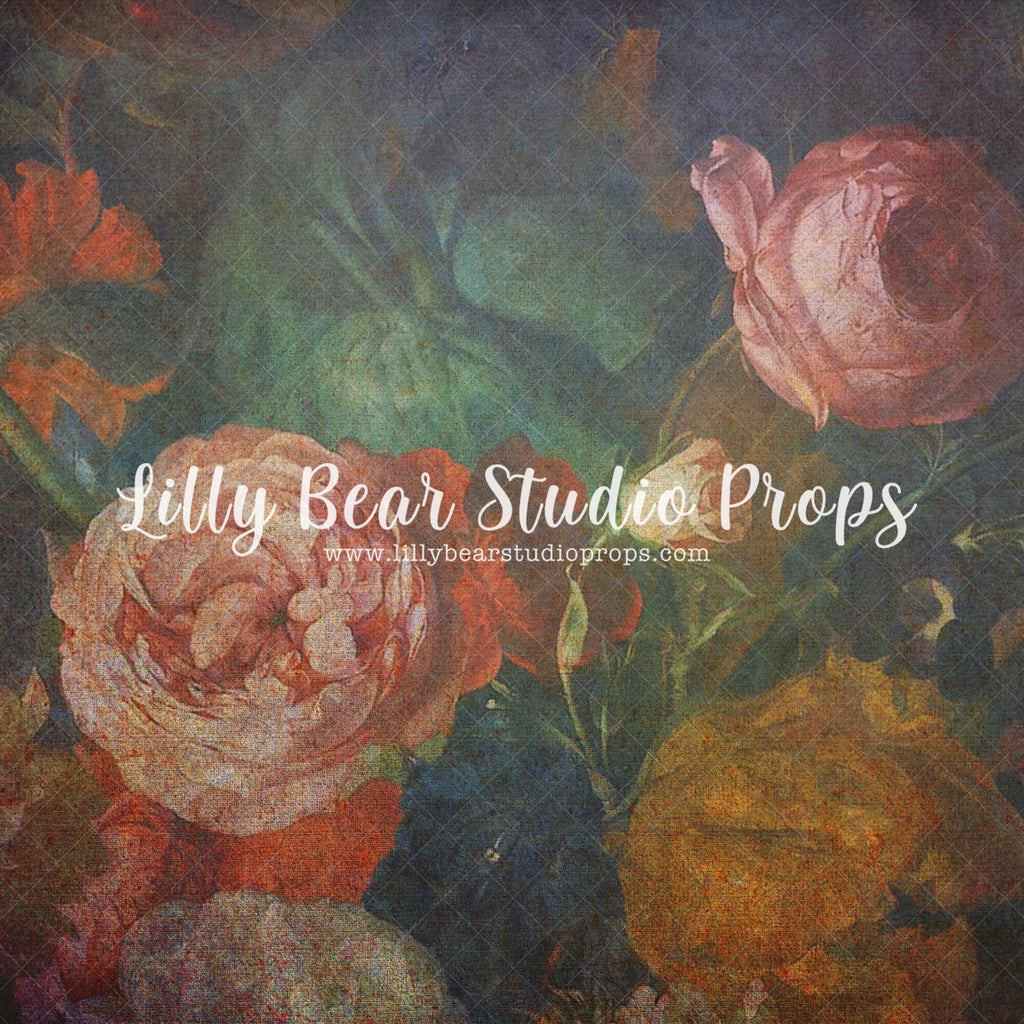 All Things Precious-Floral 23 - Lilly Bear Studio Props, art, artistic floral, FABRICS, floor, FLOORS, floral, floral painting, floral sweep, florals, flowers, painting, sweep, textured