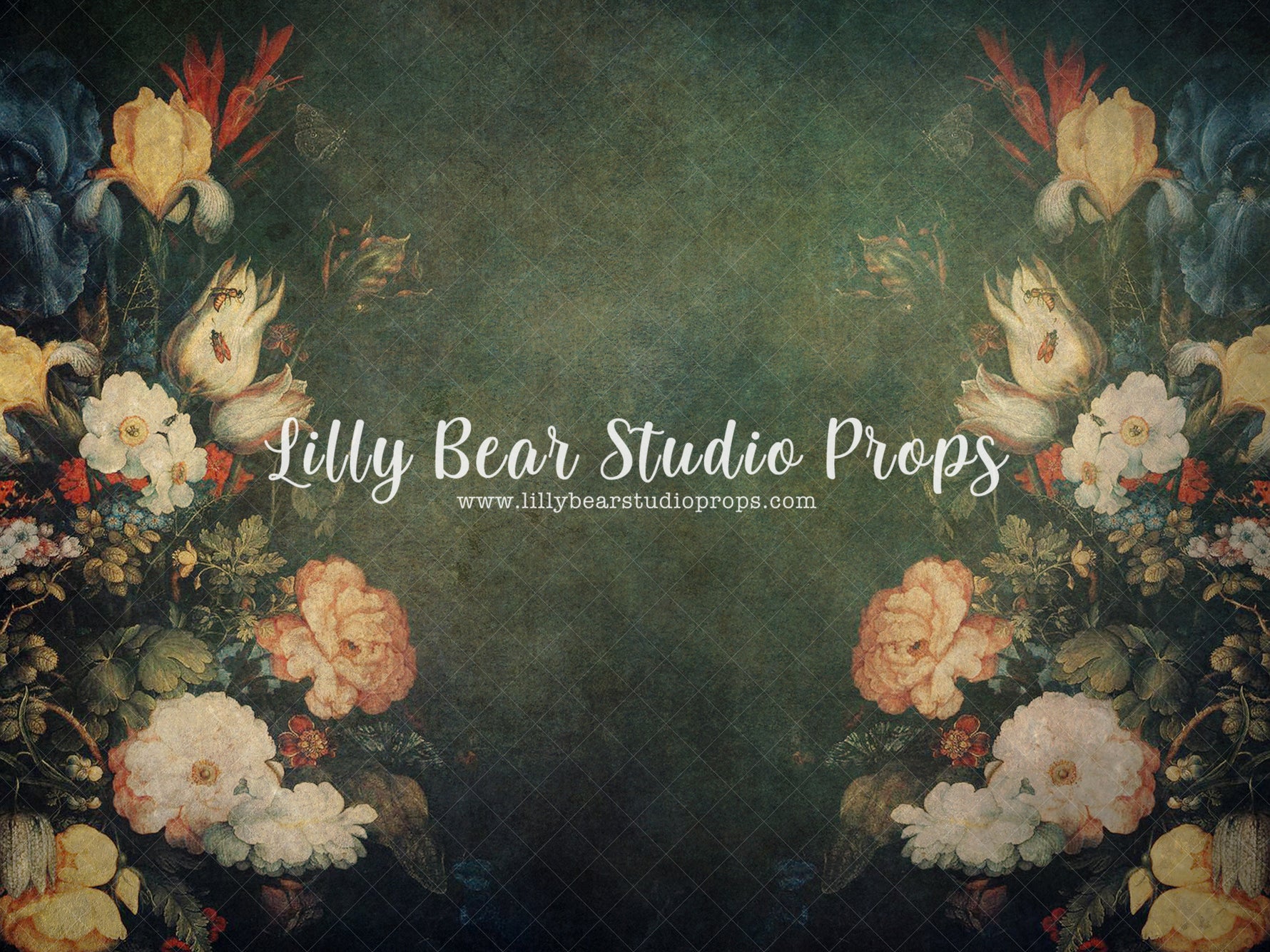 All Things Precious-Floral 28 - Lilly Bear Studio Props, art, artistic floral, FABRICS, floor, FLOORS, floral, floral painting, floral sweep, florals, flowers, painting, sweep, textured