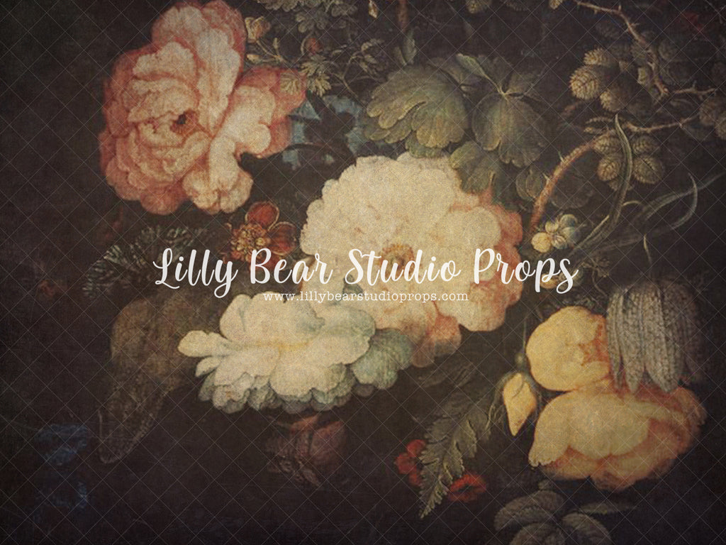All Things Precious-Floral 30 - Lilly Bear Studio Props, art, artistic floral, FABRICS, floor, FLOORS, floral, floral painting, floral sweep, florals, flowers, painting, sweep, textured