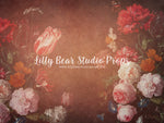 All Things Precious-Floral 35 - Lilly Bear Studio Props, art, artistic floral, FABRICS, floor, FLOORS, floral, floral painting, floral sweep, florals, flowers, painting, sweep, textured