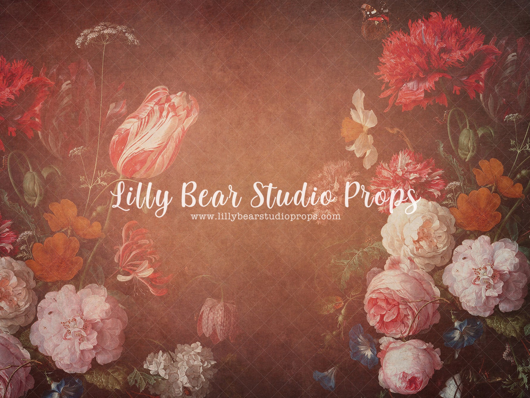 All Things Precious-Floral 35 - Lilly Bear Studio Props, art, artistic floral, FABRICS, floor, FLOORS, floral, floral painting, floral sweep, florals, flowers, painting, sweep, textured