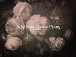 All Things Precious-Floral 40 - Lilly Bear Studio Props, art, artistic floral, FABRICS, floor, FLOORS, floral, floral painting, floral sweep, florals, flowers, painting, sweep, textured
