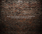 Alleyway Brick Wall by Lilly Bear Studio Props sold by Lilly Bear Studio Props, backdrop - brick - dark brick - fabric