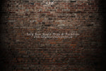 Alleyway Brick Wall by Lilly Bear Studio Props sold by Lilly Bear Studio Props, backdrop - brick - dark brick - fabric