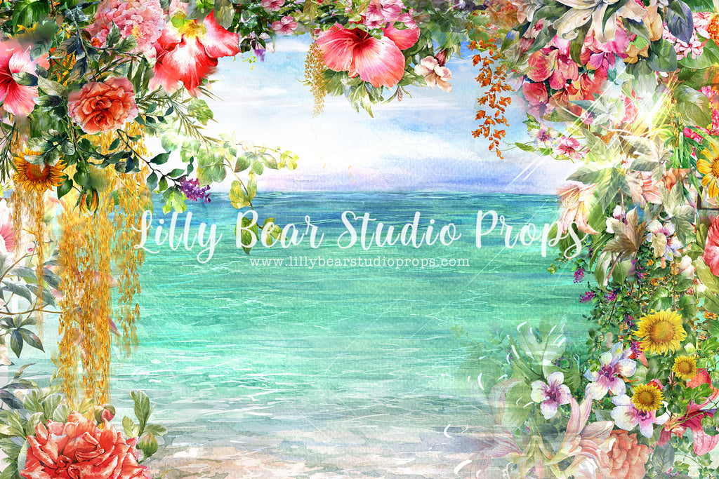 Aloha by Lilly Bear Studio Props sold by Lilly Bear Studio Props, aloha - aloha flowers - beach - beach sand - dessert