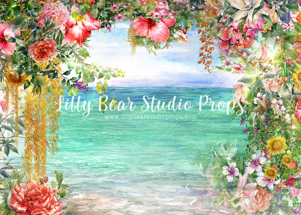 Aloha by Lilly Bear Studio Props sold by Lilly Bear Studio Props, aloha - aloha flowers - beach - beach sand - dessert