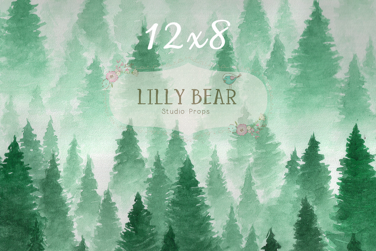 Alpine by Lilly Bear Studio Props sold by Lilly Bear Studio Props, christmas - Fabric - pine tree - trees - winter - wo