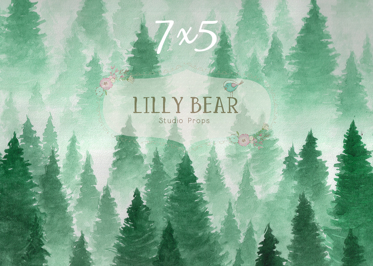 Alpine by Lilly Bear Studio Props sold by Lilly Bear Studio Props, christmas - Fabric - pine tree - trees - winter - wo
