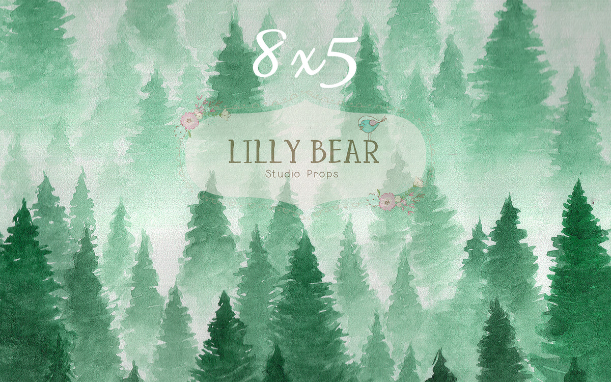 Alpine by Lilly Bear Studio Props sold by Lilly Bear Studio Props, christmas - Fabric - pine tree - trees - winter - wo