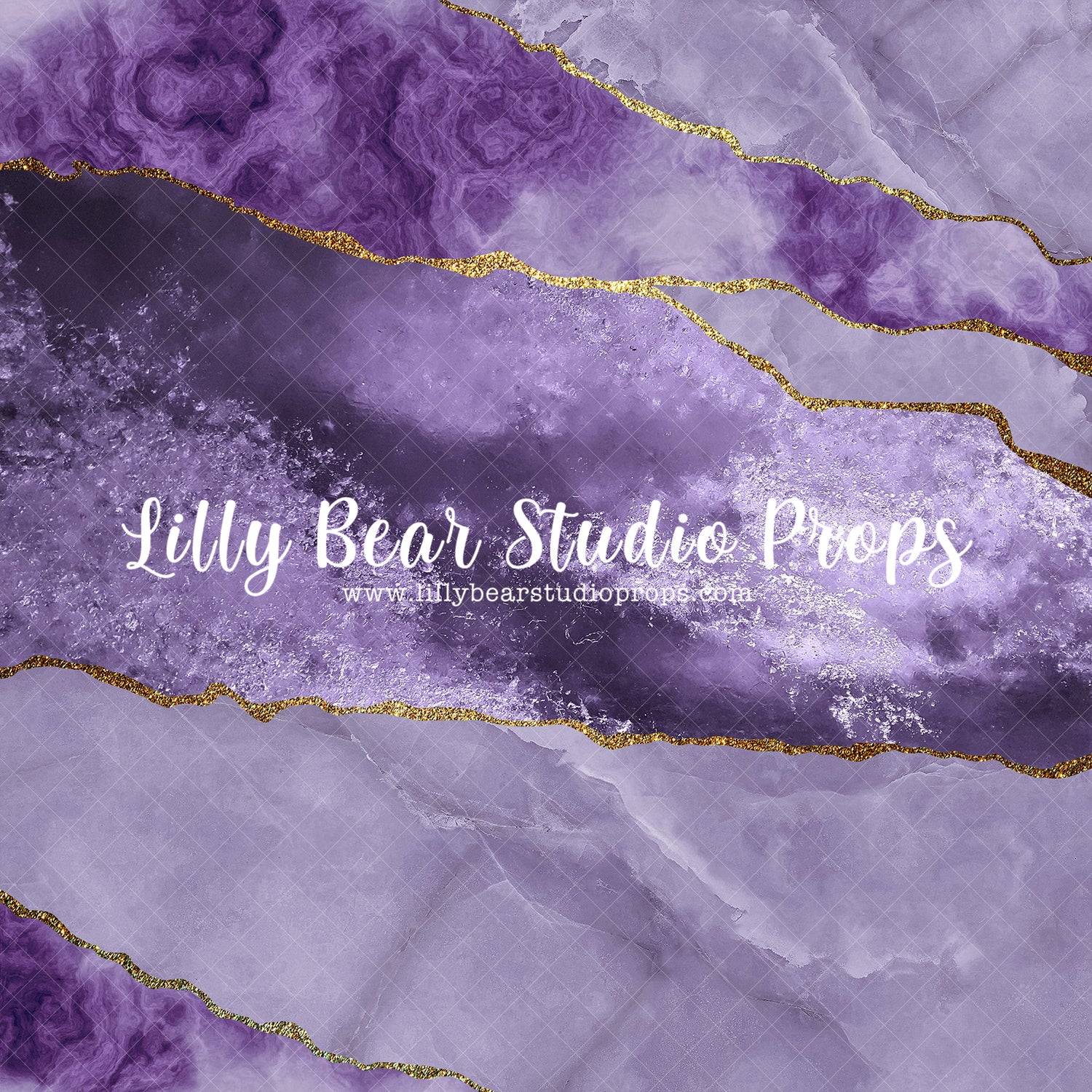 Amethyst Geode - Lilly Bear Studio Props, amethyst geode, ametyst, design, Fabric, fine art, floral, geode, geode design, girls, hand painted, marble, marble effect, purple, Wrinkle Free Fabric