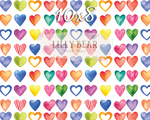 Amora Hearts by Lilly Bear Studio Props sold by Lilly Bear Studio Props, colour - colourful hearts - Fabric - girls - h
