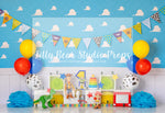 Andy's Toy Party - Lilly Bear Studio Props, andy room, andy's room, balloon, bowtique, disney, disney world, disneyland, FABRICS, first birthday, girl, kids room, kids toys, matel, toy, toy store, toy story, toy story buzz lightyear, toy story woody, toys