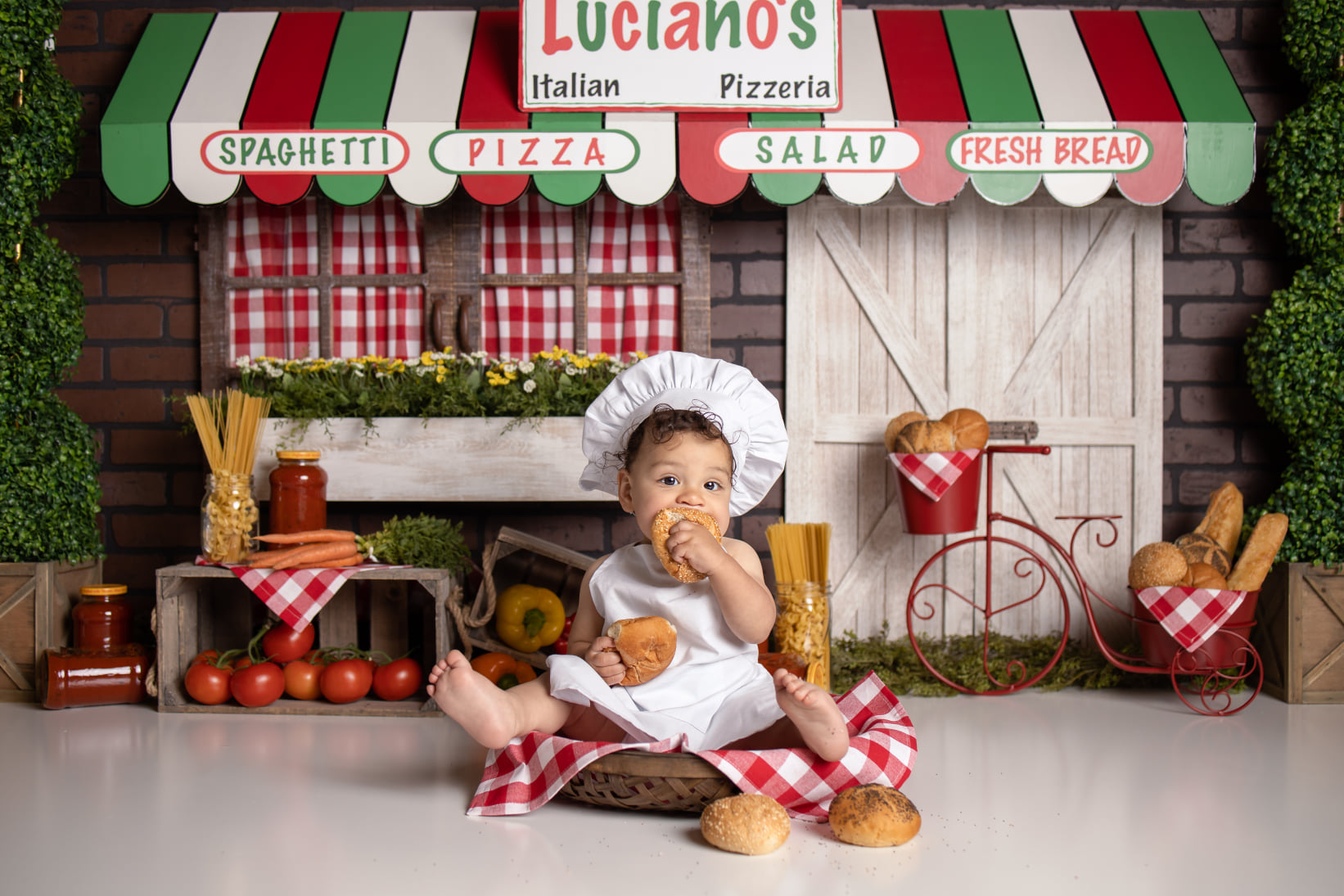 Italian Pasta Shop by Angelica Knowland - Lilly Bear Studio Props, chef pasta, italian pizza, pasta, pasta sauce, pink, pizza, pizza parlor, pizza party, pizza pizza, pizza shop, pizza store, pizzaria